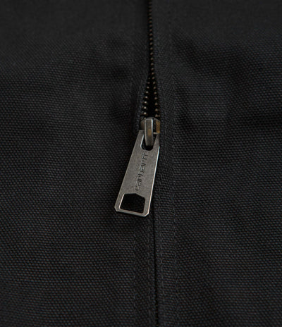 Carhartt Detroit Jacket in Black and Black Rigid