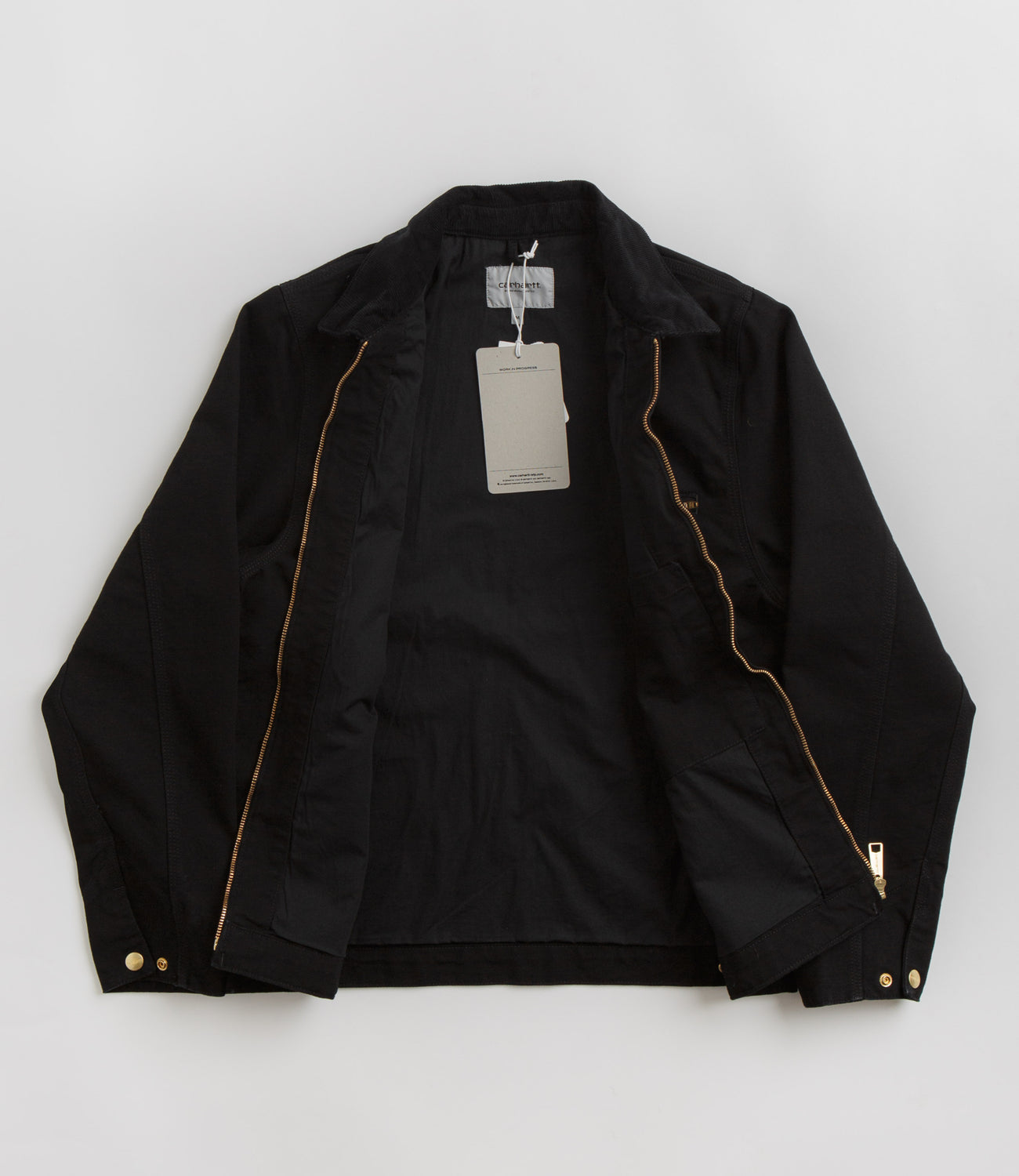 Carhartt Detroit Jacket - Black / Black / Rinsed