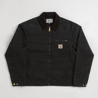 Carhartt Detroit Jacket in Black and Black Stone Canvas thumbnail