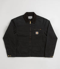 Carhartt Detroit Jacket - Black / Black Stone Canvas | flatspot