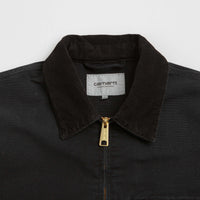 Carhartt Detroit Jacket in Black and Black Stone Canvas thumbnail