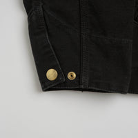 Carhartt Detroit Jacket in Black and Black Stone Canvas thumbnail