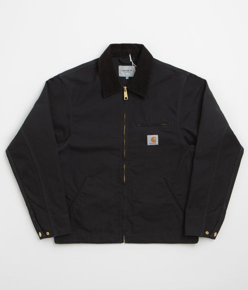 Carhartt Detroit Jacket - Black Rinsed / Black