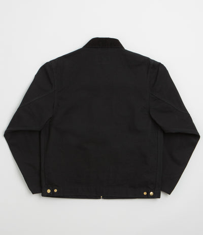 Carhartt Detroit Jacket in Black Rinsed and Black