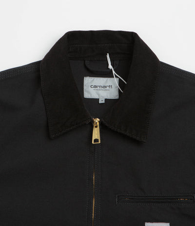 Carhartt Detroit Jacket in Black Rinsed and Black