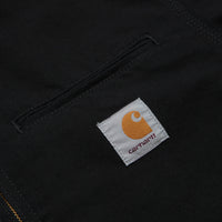 Carhartt Detroit Jacket in Black Rinsed and Black thumbnail