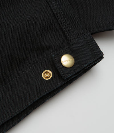 Carhartt Detroit Jacket in Black Rinsed and Black