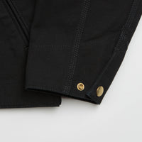 Carhartt Detroit Jacket in Black Rinsed and Black thumbnail