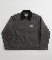Carhartt Detroit Jacket in Graphite and Black Rigid