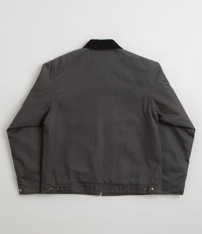 Carhartt Detroit Jacket in Graphite and Black Rigid