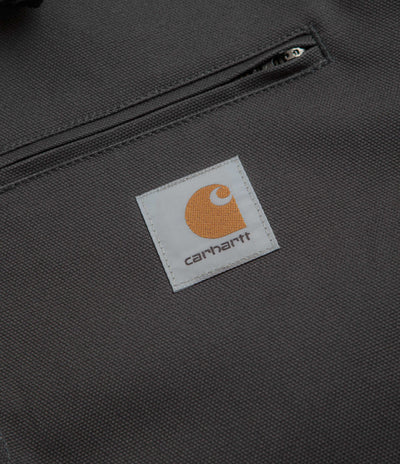 Carhartt Detroit Jacket in Graphite and Black Rigid