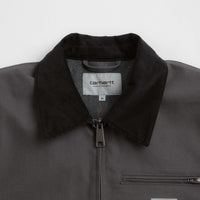 Carhartt Detroit Jacket in Graphite and Black Rigid thumbnail