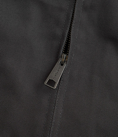 Carhartt Detroit Jacket in Graphite and Black Rigid