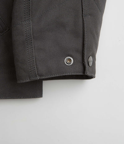 Carhartt Detroit Jacket in Graphite and Black Rigid