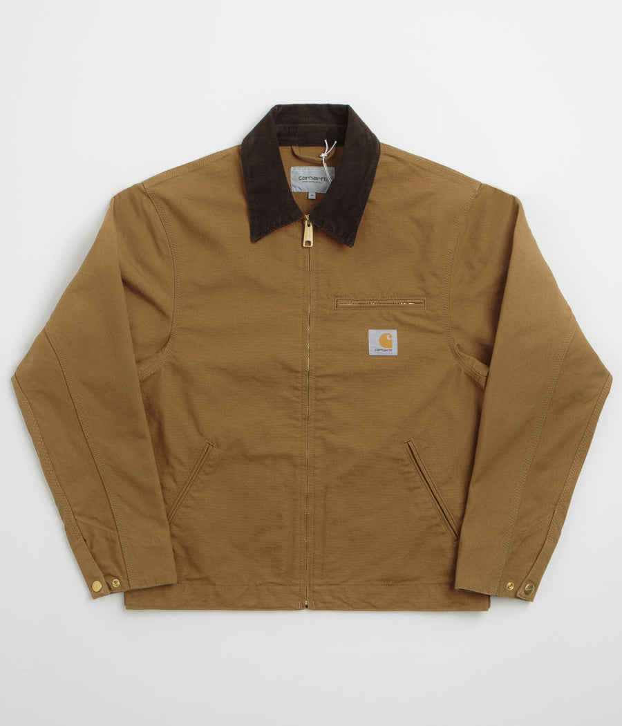 Carhartt Detroit Jacket in Hamilton Brown and Tobacco
