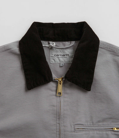 Carhartt Detroit Jacket in Yosemite and Black Rinsed