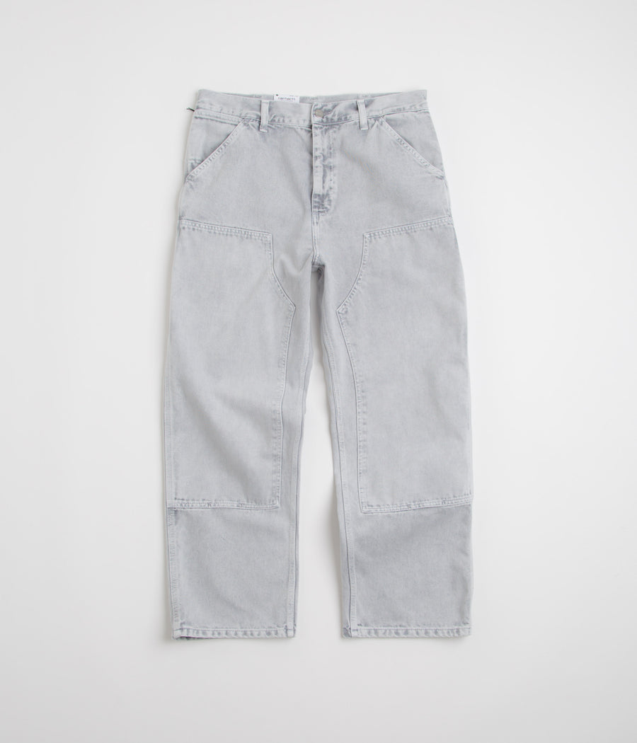 Carhartt Double Knee Denim Pants in Black Chalk Wash