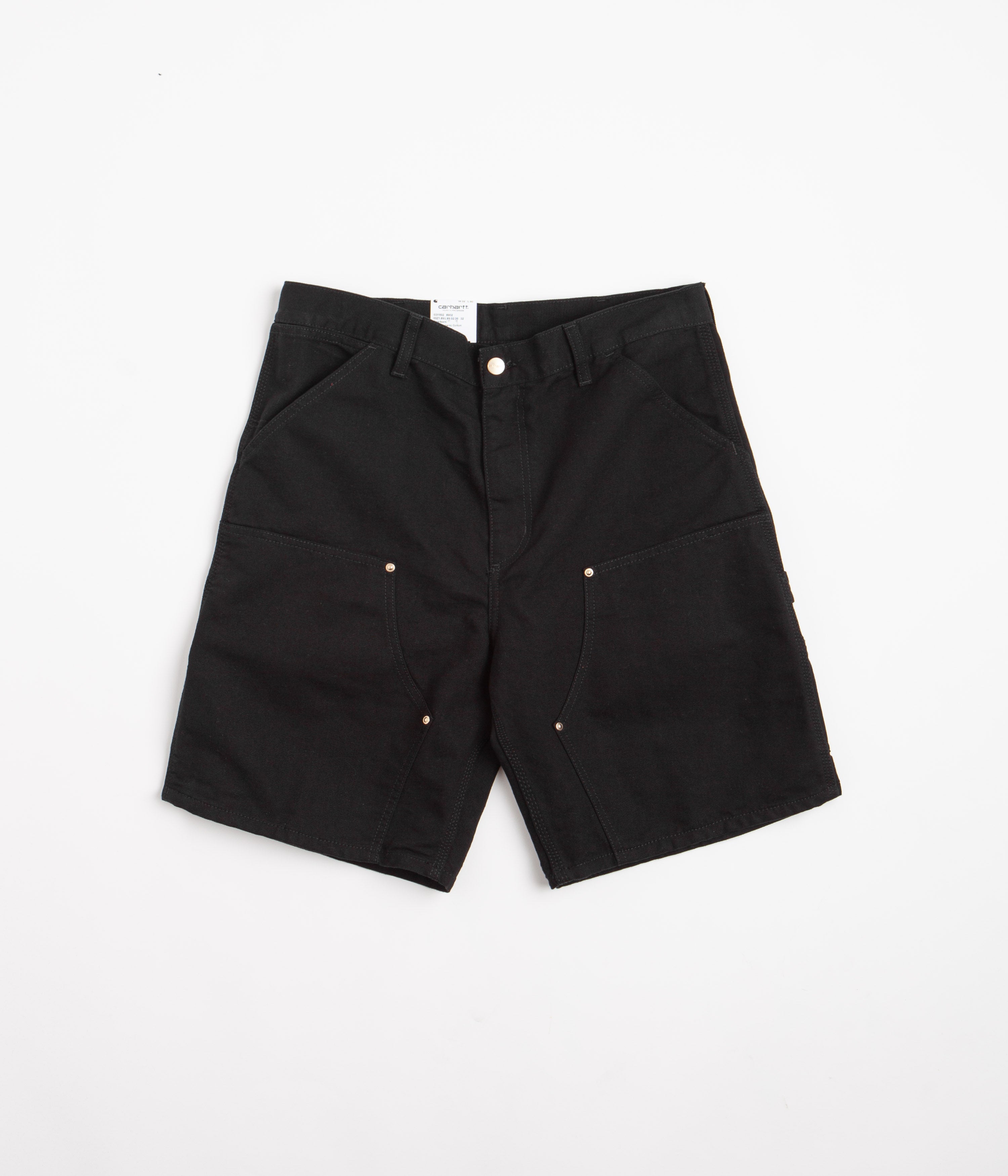 Carhartt Double Knee Shorts Black Flatspot