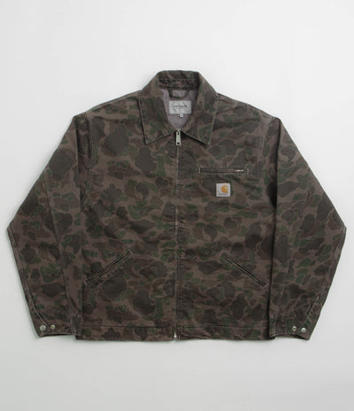 Carhartt Duck Detroit Jacket - Camo Duck / Green / Porphyry