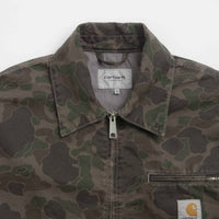 Carhartt Duck Detroit Jacket - Camo Duck / Green / Porphyry thumbnail