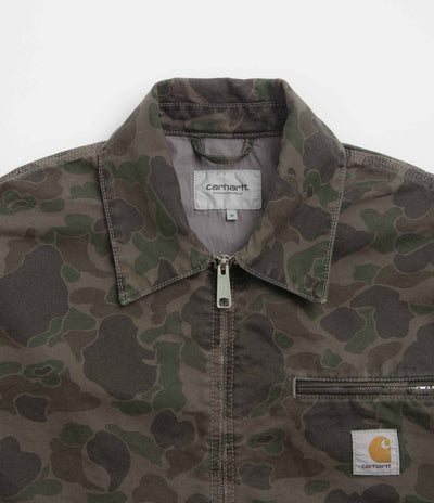 Carhartt Duck Detroit Jacket - Camo Duck / Green / Porphyry