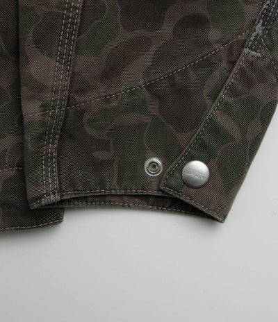 Carhartt Duck Detroit Jacket - Camo Duck / Green / Porphyry