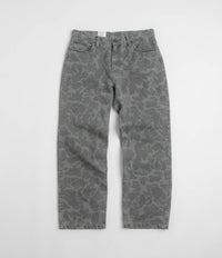 Carhartt Duck Landon Pants in Camo Duck and Black Heavy Bleached