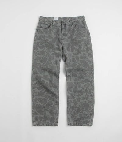 Carhartt Duck Landon Pants in Camo Duck and Black Heavy Bleached