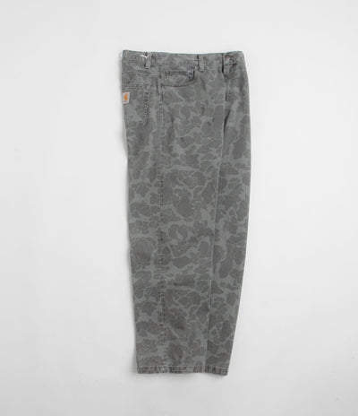 Carhartt Duck Landon Pants in Camo Duck and Black Heavy Bleached