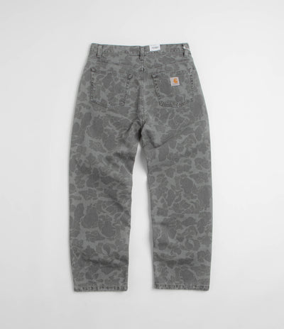 Carhartt Duck Landon Pants in Camo Duck and Black Heavy Bleached