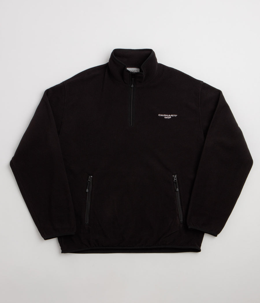 Carhartt Edmore Half Zip Sweatshirt in Black and White