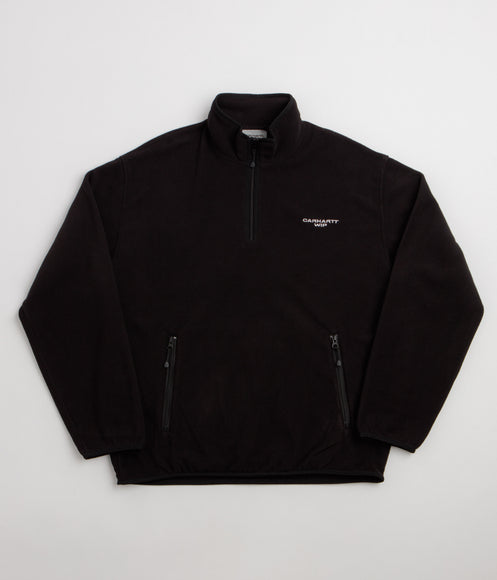 Carhartt Edmore Half Zip Sweatshirt - Black / White