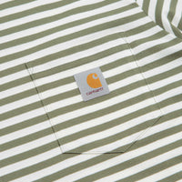 Carhartt Ezra Pocket T-Shirt - Ezra Stripe / Leaf / Wax thumbnail