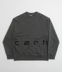 Carhartt Felt Script Crewneck Sweatshirt in Black and Black