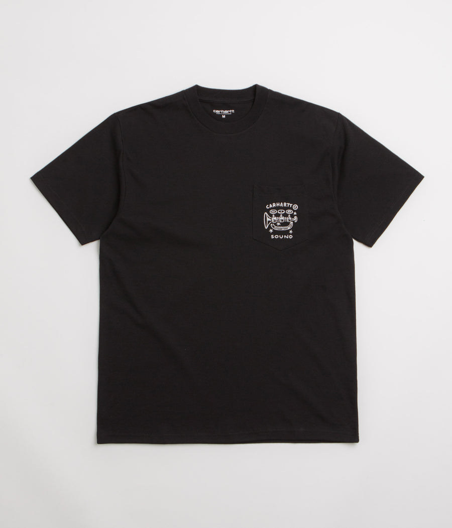 Carhartt Fragments Pocket T-Shirt in Black and White