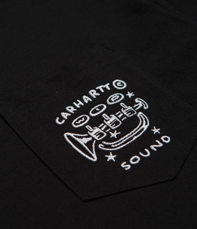 Carhartt Fragments Pocket T-Shirt in Black and White