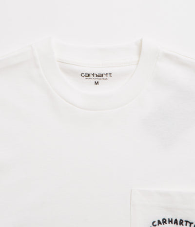 Carhartt Fragments Pocket T-Shirt in White and Black
