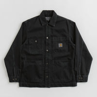 Carhartt Garrison Coat in Stone Dyed Black thumbnail