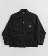 Carhartt Garrison Coat in Stone Dyed Black