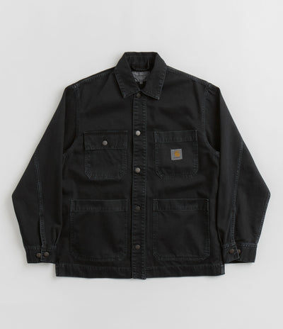 Carhartt Garrison Coat in Stone Dyed Black