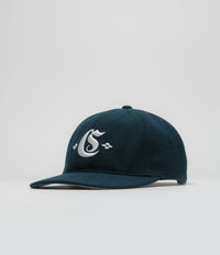 Carhartt Greatest Hits Logo Cap in Deep Lagoon and Wax