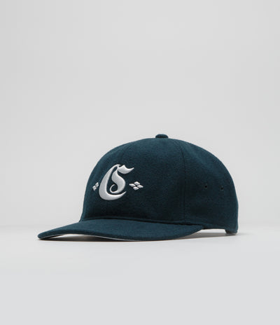 Carhartt Greatest Hits Logo Cap in Deep Lagoon and Wax