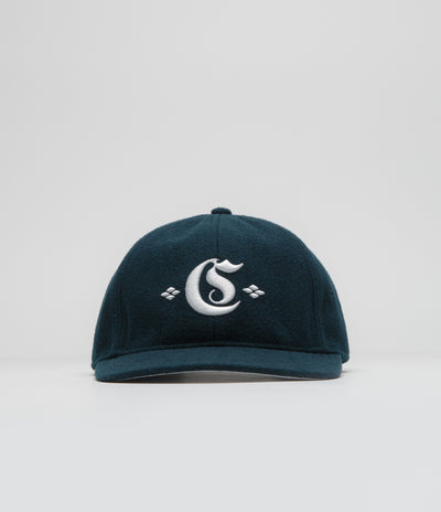 Carhartt Greatest Hits Logo Cap in Deep Lagoon and Wax