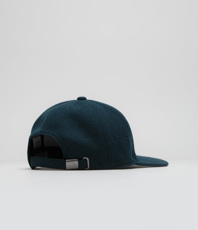 Carhartt Greatest Hits Logo Cap in Deep Lagoon and Wax