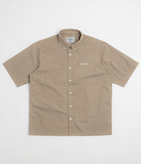 Carhartt Groff Short Sleeve Shirt in Hamilton Brown