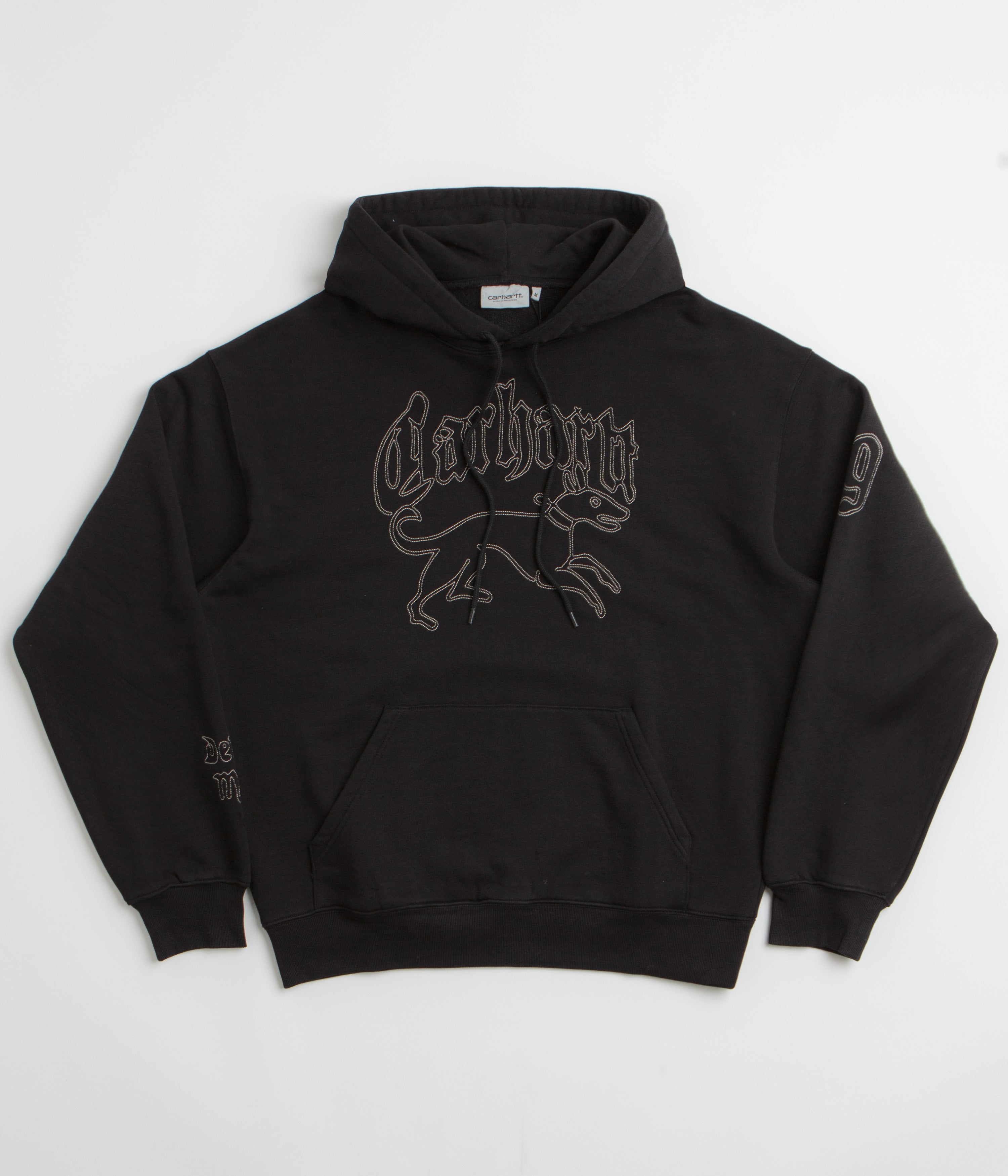 Carhartt Hackwork Hoodie in Black and Wall