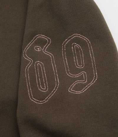 Carhartt Hackwork Hoodie in Vitola and Glassy Pink