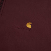 Carhartt Half Zip American Script Sweatshirt - Amarone thumbnail