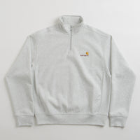 Carhartt Half Zip American Script Sweatshirt - Ash Heather thumbnail