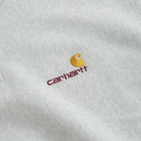 Carhartt Half Zip American Script Sweatshirt - Ash Heather thumbnail